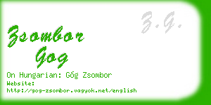 zsombor gog business card